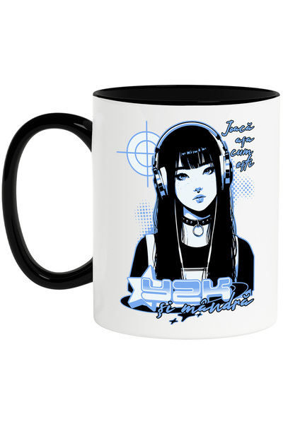 StoryGift Romania Cana Y2K si mandra. Joaca asa cum esti, 330ml, Ceramica cu ...