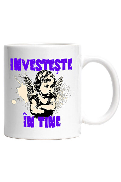 StoryGift Romania Cana Inger suparat cu aripi text investeşte în tine, 330ml,...