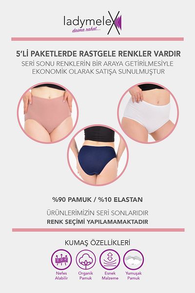 LadyMelex Γυναικεία εσώρουχα, ψηλόμεσο εσώρουχο (S-M-L-XL-2XL-3XL) Claret Red Navy Black and White Skin, 100% άνετο ύφασμα