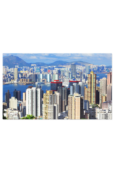 StoryGift Romania Tablou Canvas 120 x 80CM Peisaj Urban Hong Kong, kong, ora 120x80CM STG