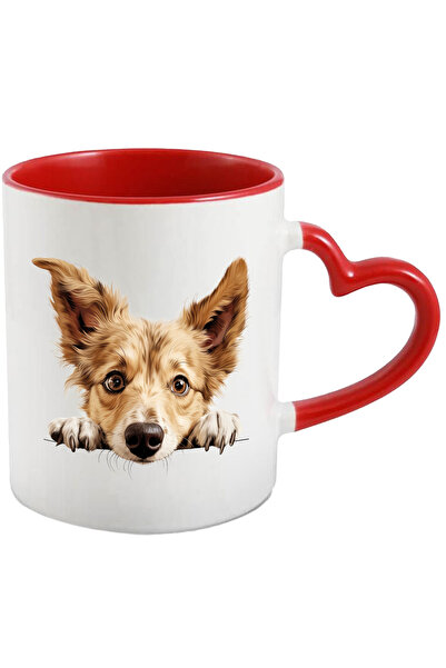 StoryGift Romania Cana cu un caine sfios care se uita peste gard | ilustratie...