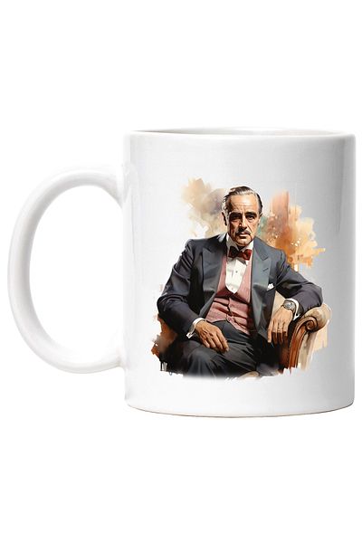 StoryGift Romania Cana Cu Don Vito Corleone, The Godfather, Personaj Fictiv, Multicolor 330 ml, Ce, Cu Maner Alb