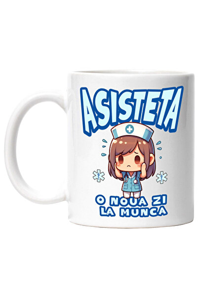 StoryGift Romania Cana cu Asisitenta medicala Stil Anime Pasiune Meserie Text...