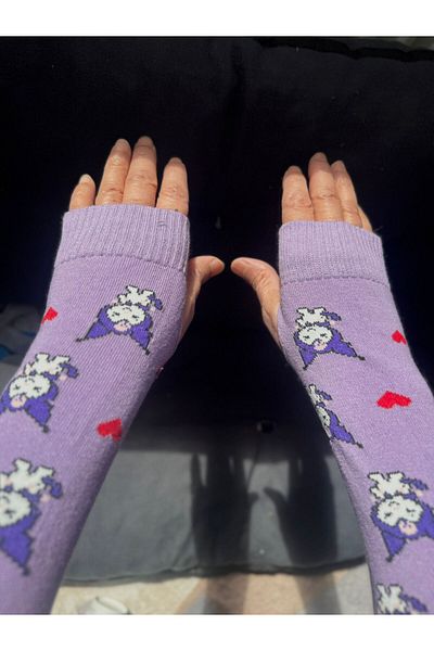 İYİ MODA Kuromi Heart Gloves Oversleeves