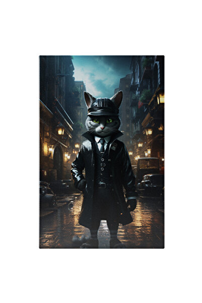 StoryGift Romania Tablou Canvas: Dramatic Detectivul Felin De Pe Strazile Orasului - Fotografie Urbana Pictura D