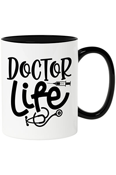 StoryGift Romania Cana cu o seringa si textul in engleza "Doctor life" - viat...