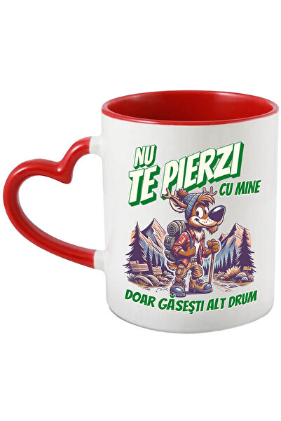StoryGift Romania Cana cu Ren Calator Printre Munti Cu Rucsac Text Nu Te Pier...