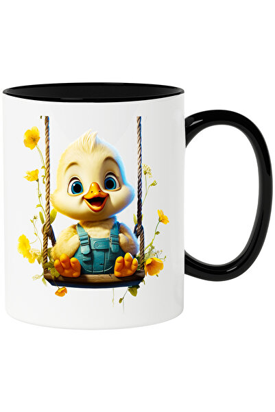 StoryGift Romania Cana cu o ratusca vesela | ilustratie | flori galbene | se ...