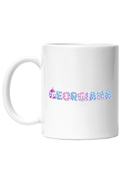 StoryGift Romania Cana Cu Numele Georgiana, Unicorn, Printesa, Fairytale, Dra...