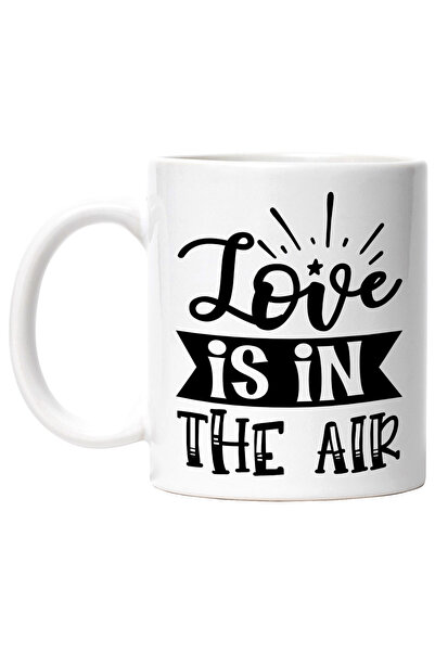 StoryGift Romania Cana cu textul "Love is in the air" - iubirea este in aer c...