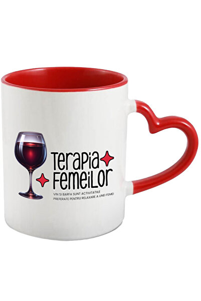 StoryGift Romania Cana Pahar De Vin Rosu Text Terapia Femeii Barfa Si Vinul, ...