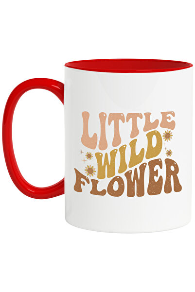 StoryGift Romania Cana cu flori si mesajul in engleza "Little wild flower" - ...