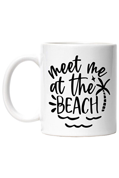 StoryGift Romania Cana cu palmier si mesajul "Meet me at the beach" - intalne...