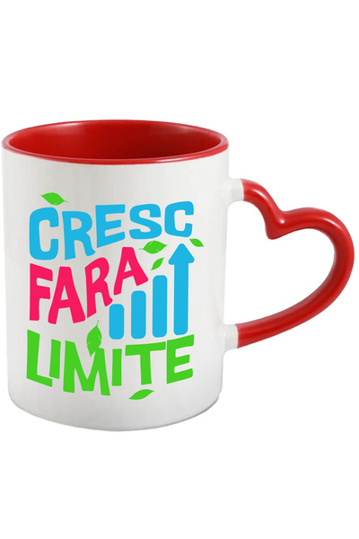 StoryGift Romania Cana cu Sageata Pozitiva Text Cresc Fara Limite Motivationa...