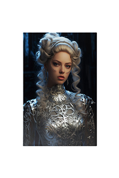 StoryGift Romania Tablou Canvas: Printesa De Fier Barbie, Lucrari De Arta, Croiala Costum, Papusa, Infrumuseta,