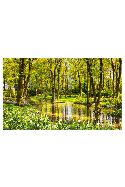 StoryGift Romania Tablou Canvas Gradina Keukenhof Flori De Lalele, Stuf Si Ar...