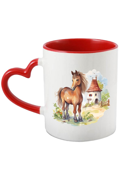 StoryGift Romania Cana cu un cal vesel | ilustratie | bucurie | hambar | gard...