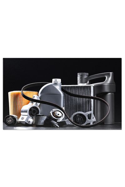 StoryGift Romania Canvas Print - Car Mechanical Details: Car, Bearing, Engine, Service, White, Shaft