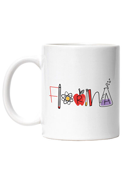 StoryGift Romania Cana Cu Numele Florina, Scoala, Chimie, Materii, Algebra, G...