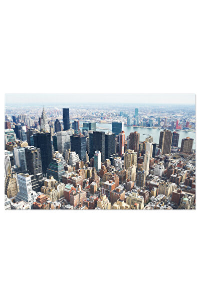 StoryGift Romania Tablou Canvas Vedere A Siluetei Orasului Manhattan Skylineu...