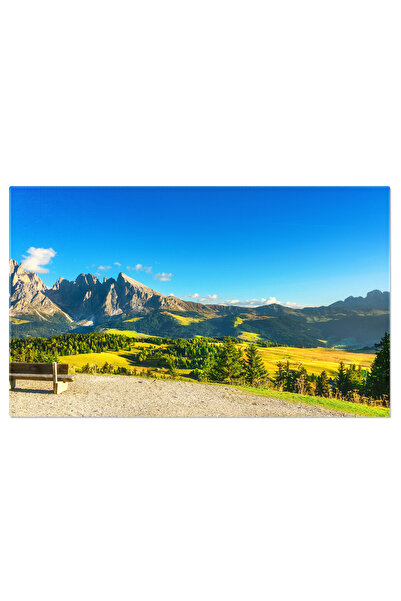 StoryGift Romania Tablou Canvas Privire Uimitoare A Alpilor Siusi Si Muntilor Sassolungo, Alpi, Siusi, Seiser, Al