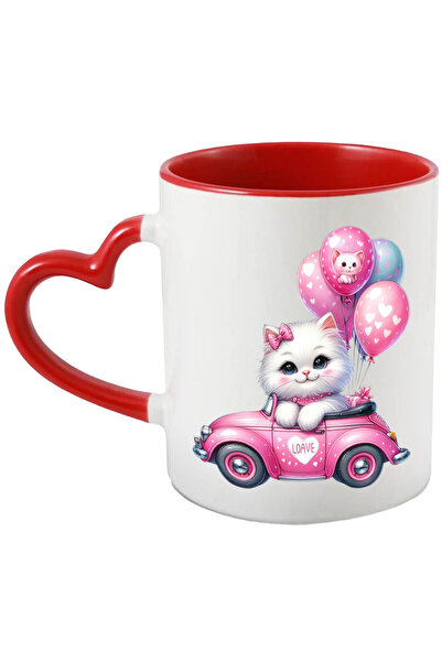 StoryGift Romania Cana cu o pisicuta imbujorata care se plimba cu o masinuta ...