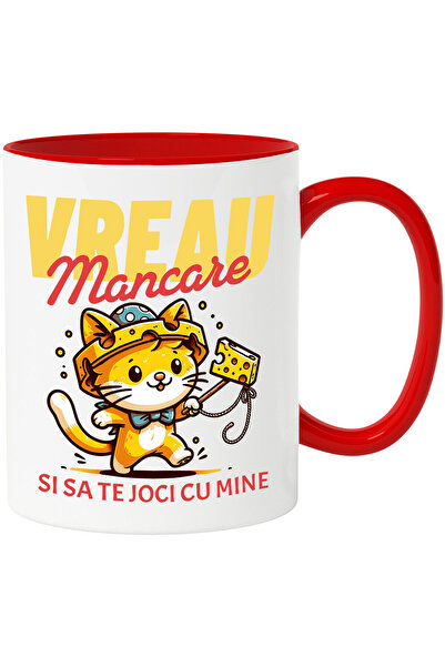 StoryGift Romania Cana cu Pisica Portocalie Cu Capcana cu Branza Soareci Text...