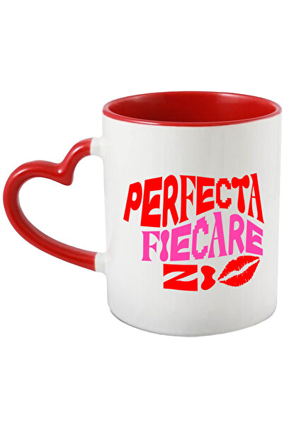 StoryGift Romania Cana Text Citat Femeia Perfecta In Fiecare zi , 330ml, Cera...