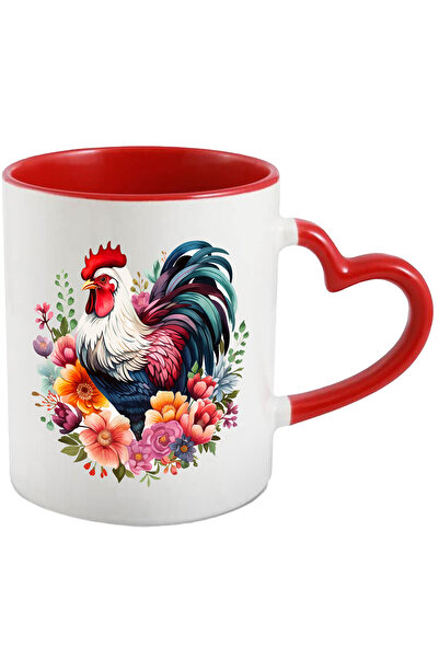 StoryGift Romania Cana cu un cocos serios | ilustratie | flori divers colorat...