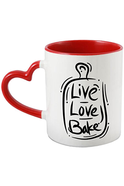 StoryGift Romania Cana Cu Mesaj In Engleza Live Love Bake, Iubire, Copt, Fund...