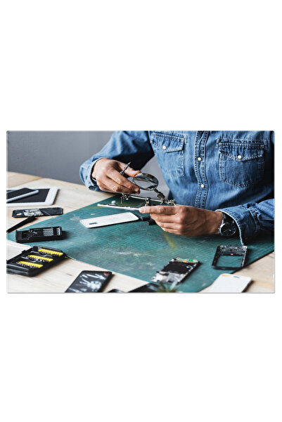 StoryGift Romania Tablou Canvas Reparatii Si Service Tehnicianul Tinand O Par...