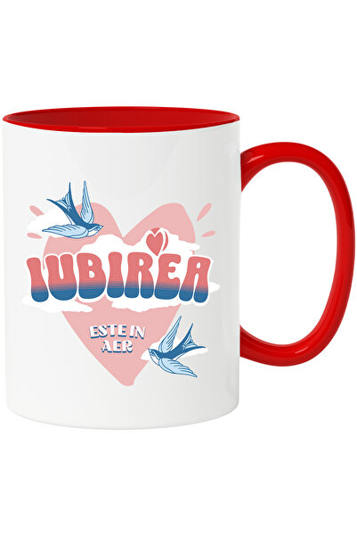 StoryGift Romania Cana iubirea este in aer pasari Valentine's Day, 330ml, Cer...