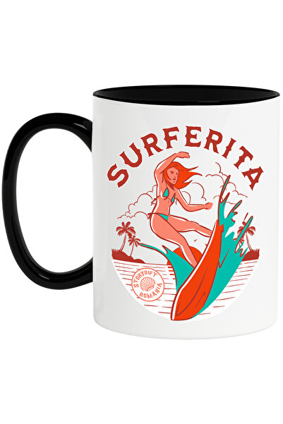 StoryGift Romania Cana surferita femeie pe placa de surf sport mare apa, 330m...