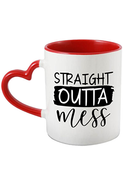 StoryGift Romania Cana cu mesajul in engleza "Straight outta mess" - direct i...