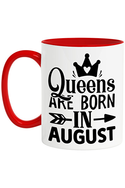 StoryGift Romania Cana cu mesajul "Reginele sunt nascute in august" - coroana...