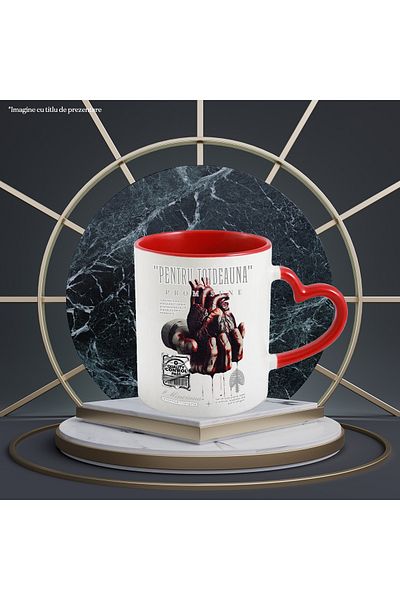 StoryGift Romania Promise Mug - Forever, Broken Heart, Separation, Suffering, Alone, With, STG.
