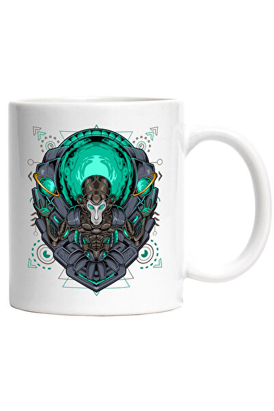 StoryGift Romania Cana Cu Maimuta, Mecha, Robot, Sci Fi, Geometric, Planeta, ...