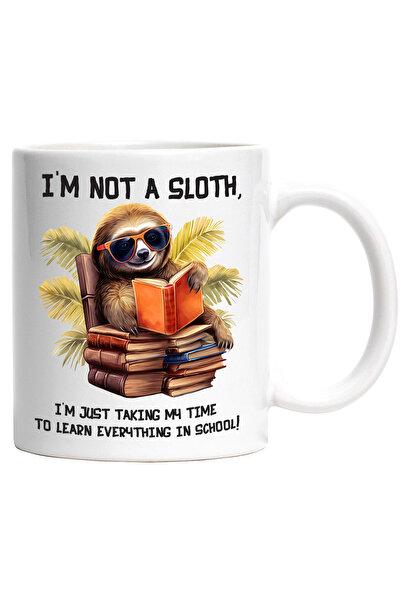 StoryGift Romania Cana cu un sloth/lenes care invata | ilustratie | citeste |...