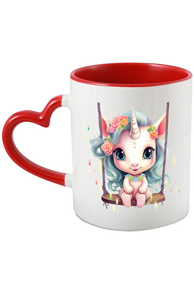 StoryGift Romania Cana cu un unicorn care se da in leagan | ilustratie | vese...