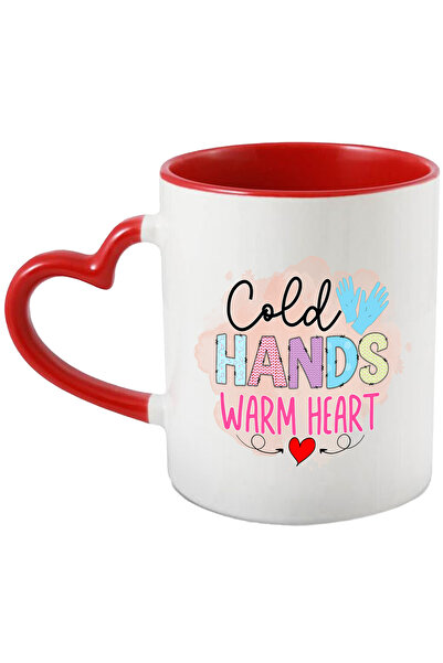StoryGift Romania Cana cu mesajul "Cold hands, warm heart", profesie, ilustra...