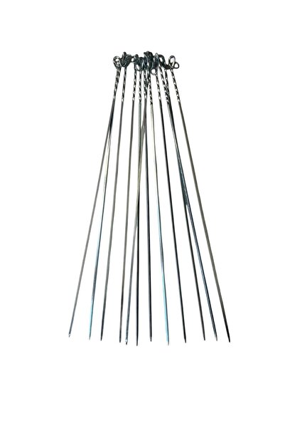YILMAZNARGİLE Mangal Seti 55 cm - 6 Adana Kebap Şiş ,10 Ciğer, 10 Kuşbaşı,6 Patlıcan Şişi,Şiş Kabı,Şiş Kutusu