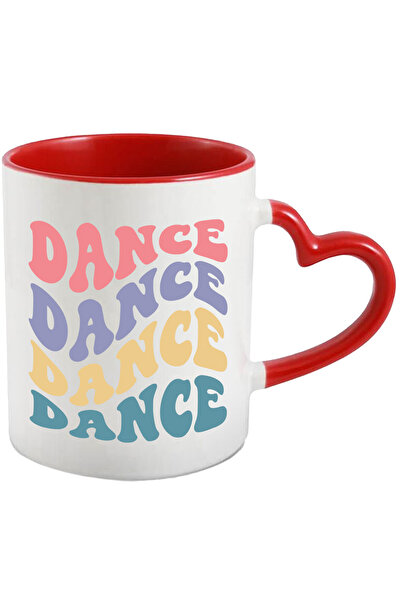 StoryGift Romania Cana pentru cei care danseaza zi de zi cu Maner Inima Rosie, Cu Maner Inima Rosie STG