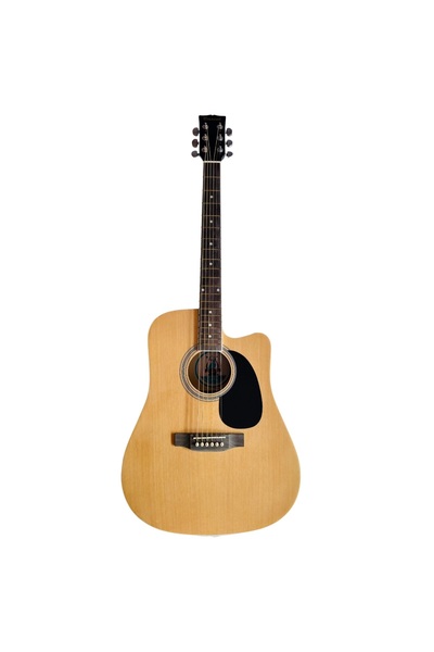 Parrot Electro Acoustic Guitar, Parrot DG200CE NT, Natural, with cutaway and 4-band EQ