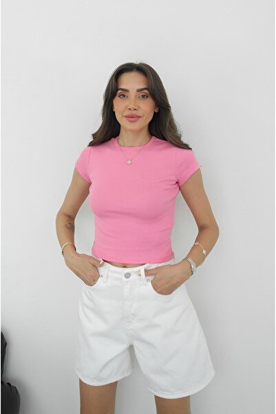 Havoş Μπλουζάκι Pink Pena Crew Neck Fit