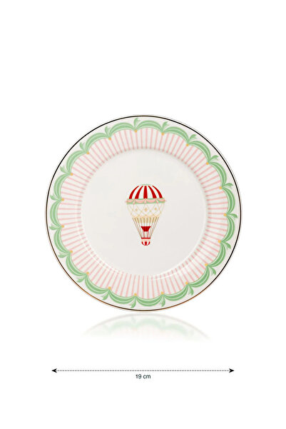 LC Waikiki LCW HOME Karişik Baskılı Porselen Pasta Tabağı 19 cm