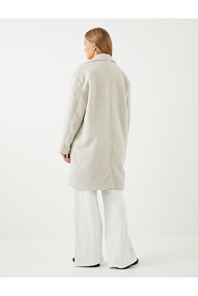 Koton Dámský kabát Ecru Melange