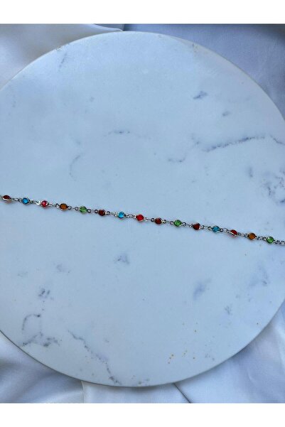 Orvix Accessories الصلب غير محدد الخرز الملونة عزر المرأة خلخال الصيف خلخال مساء خلخال هدية خلخال