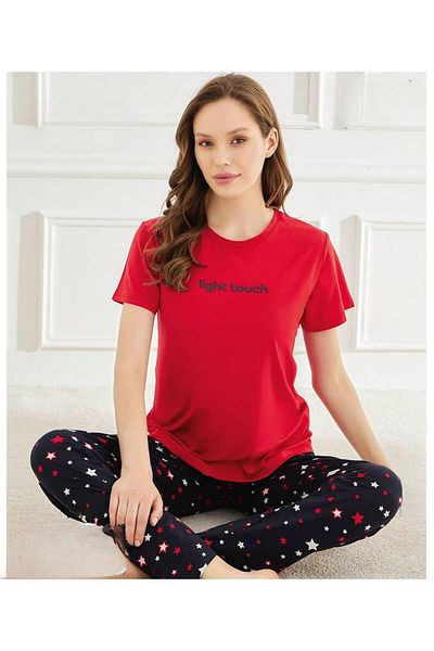 Mihra Pajama Set - Red - Standard