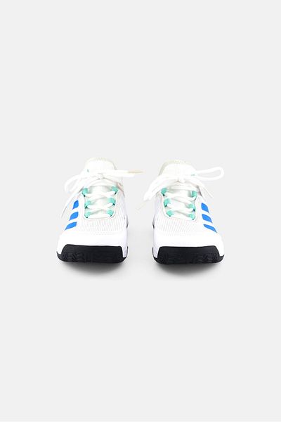 adidas Kids Boy Ubersonic 4 Lace Up Running Shoes, White/blue