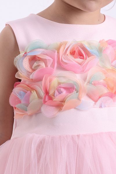 Ahenk Baby Kids Ahenk Girl Baby Rose Wedding Dress